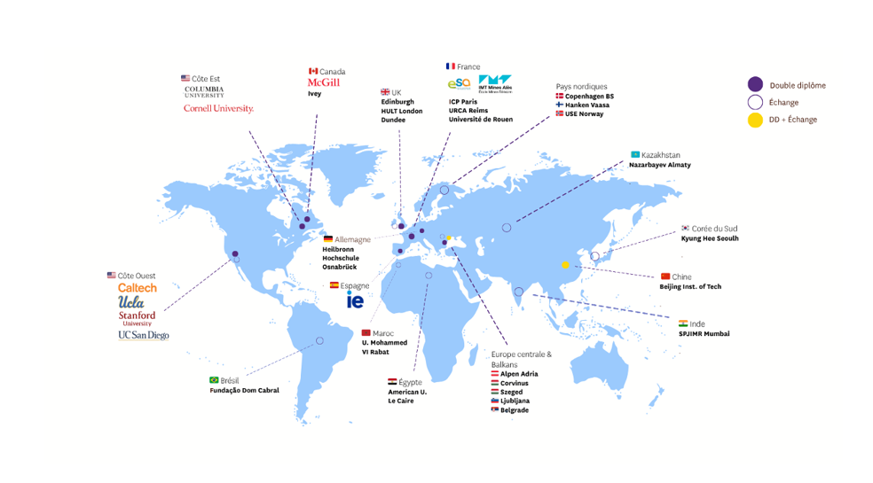 NEOMA 30 nouveaux partenariats dans le monde 