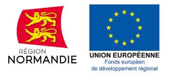 Logos région normandie et union européenne